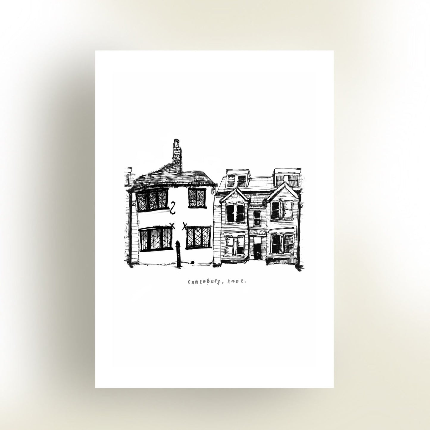 Canterbury Kent Print