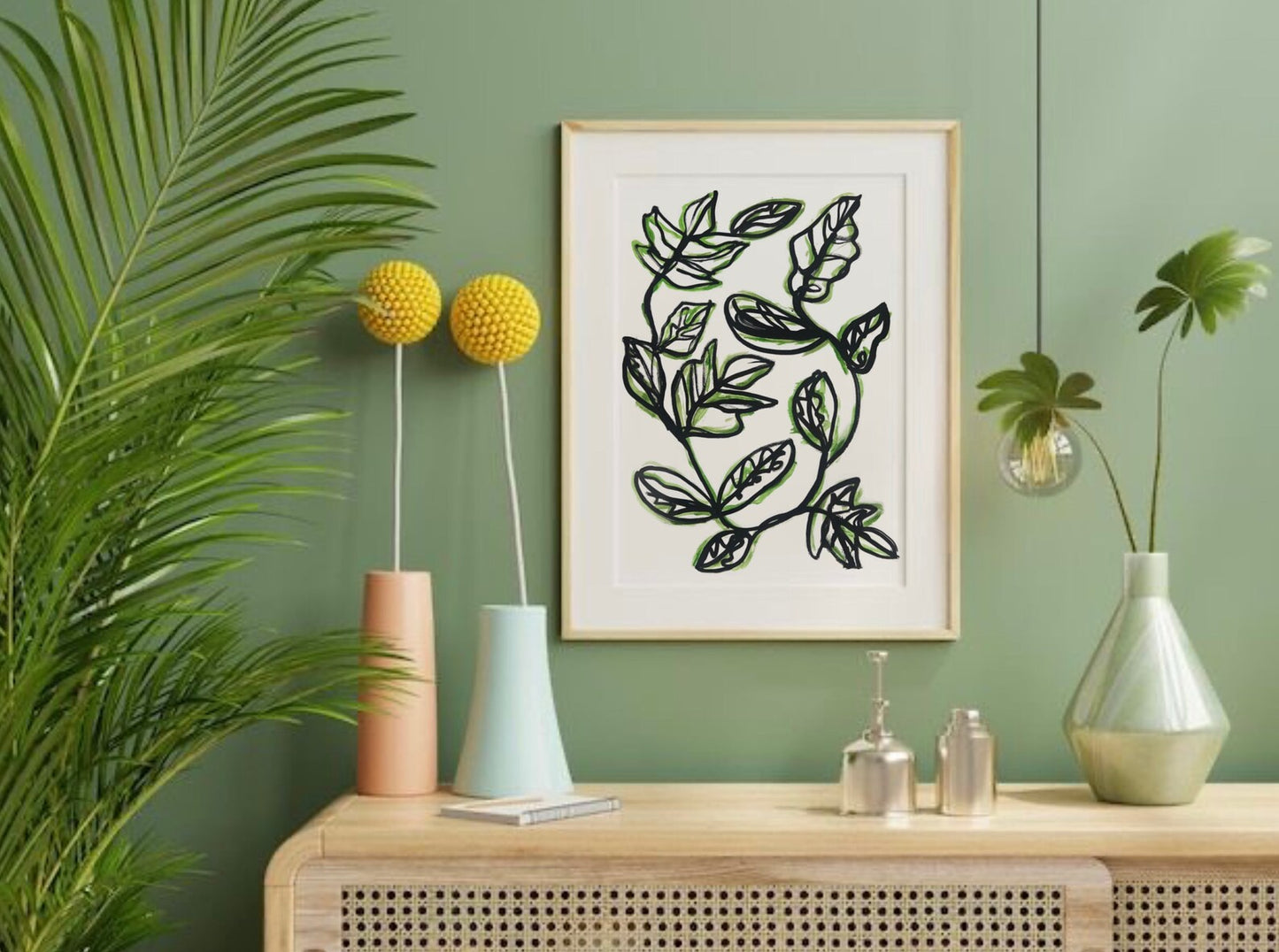 Leafy Labrinth Print