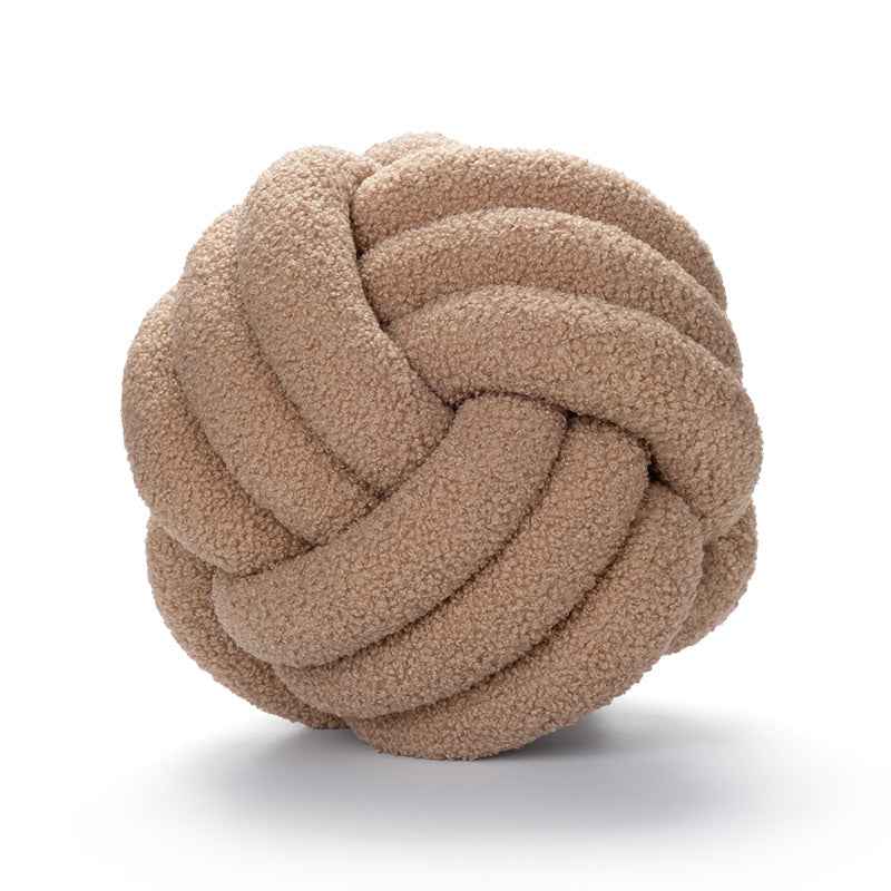 Knot Spherical Cushion – Nordic Round Decorative Pillow, 22cm & 28cm, Multiple Colours