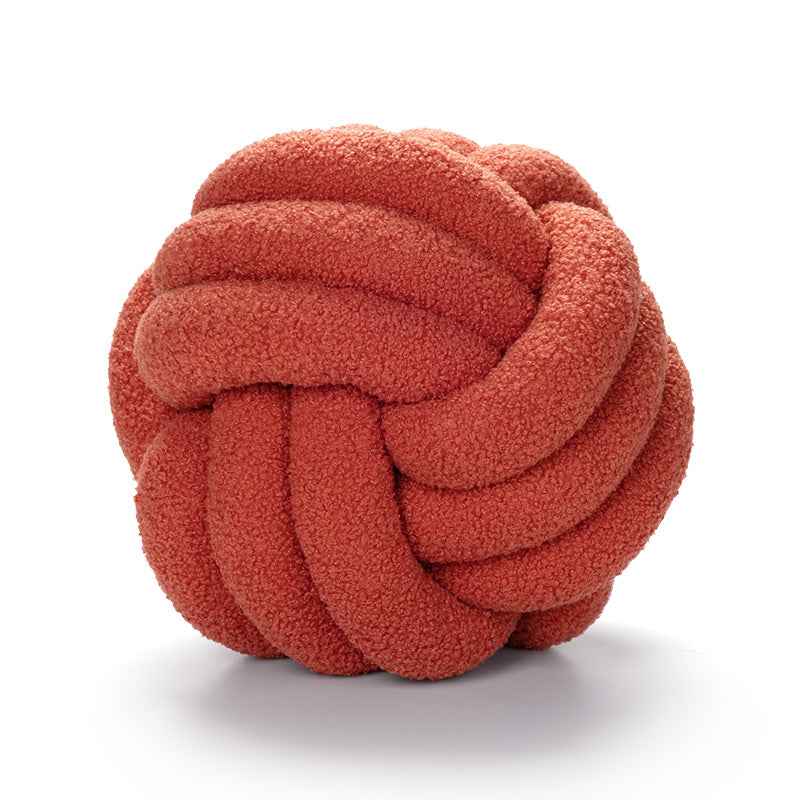 Knot Spherical Cushion – Nordic Round Decorative Pillow, 22cm & 28cm, Multiple Colours