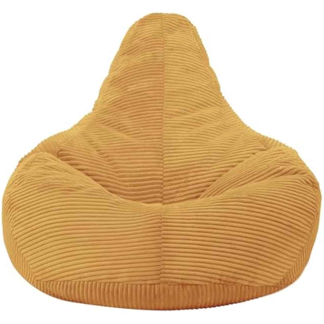 Yellow Large Adult Bean Bag Chair (with Filling)