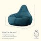 Teal Large Adult Bean Bag Chair (with Filling)