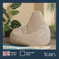 Beige Large Adult Bean Bag Chair (with Filling)