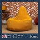 Yellow Large Adult Bean Bag Chair (with Filling)