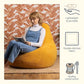 Yellow Large Adult Bean Bag Chair (with Filling)