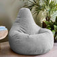 Grey Large Adult Bean Bag Chair (with Filling)