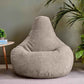Beige Large Adult Bean Bag Chair (with Filling)