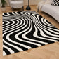 Striped Wavy Rug – Modern Decorative Floor Rug for Living Room & Bedroom