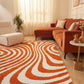 Joli Striped Orange & White Rug