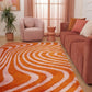 Joli Striped Orange & Pink Rug
