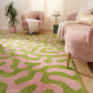 Joli Doodle Green & Pink Rug