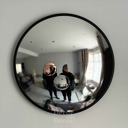 Bubble Mirror – 50.5cm Convex Wall Mirror with Matte Metal Frame (Gold, Black, Silver, Copper)