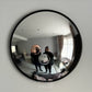 Silver Bubble Interactive Mirror (Black Frame)
