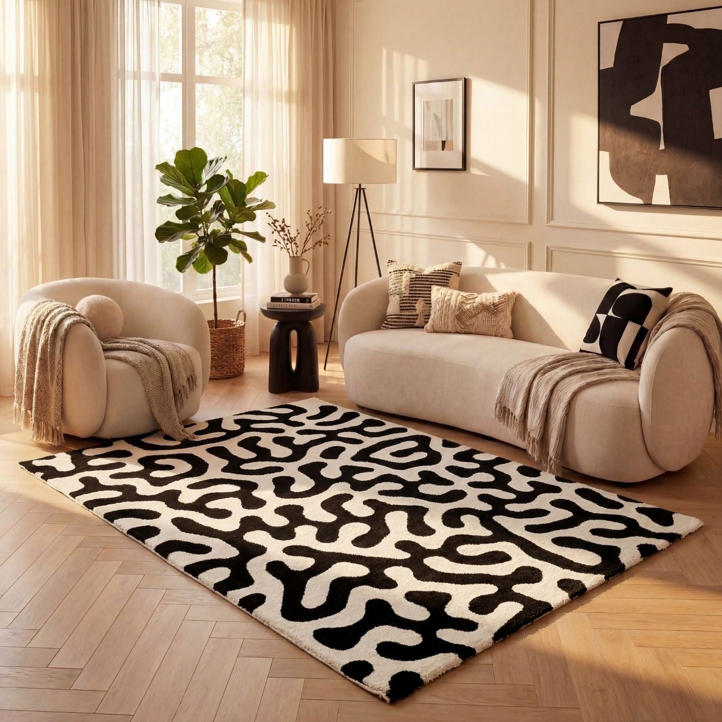 Floor is Lava Rug – Playful Decorative Floor Rug for Living Room, Bedroom & Lounge