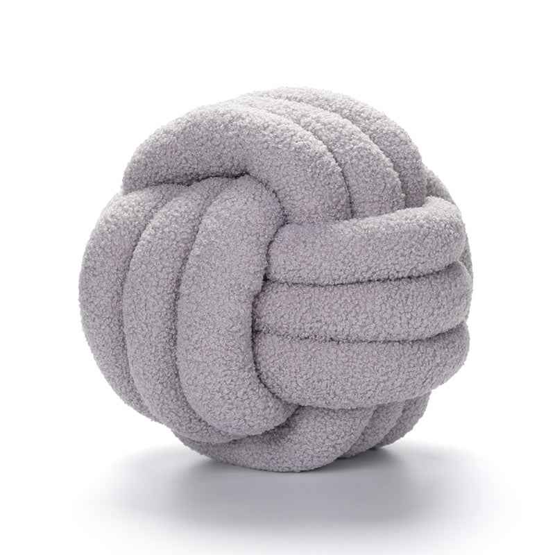 Knot Spherical Cushion – Nordic Round Decorative Pillow, 22cm & 28cm, Multiple Colours