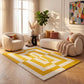 Joli Geometric Yellow & White Rug