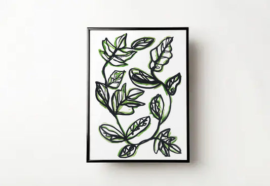 Leafy Labrinth Print
