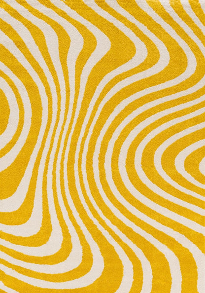 Joli Striped Yellow & White Rug