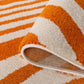 Joli Striped Orange & White Rug