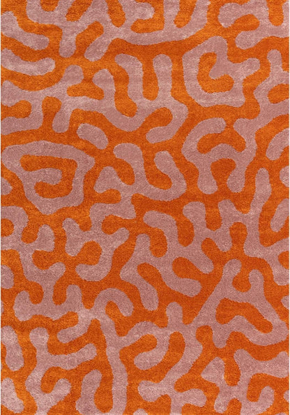 Joli Doodle Orange & Pink Rug
