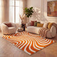 Joli Striped Orange & White Rug